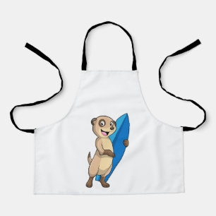 Tablier Meerkat comme surfeur avec Surfer