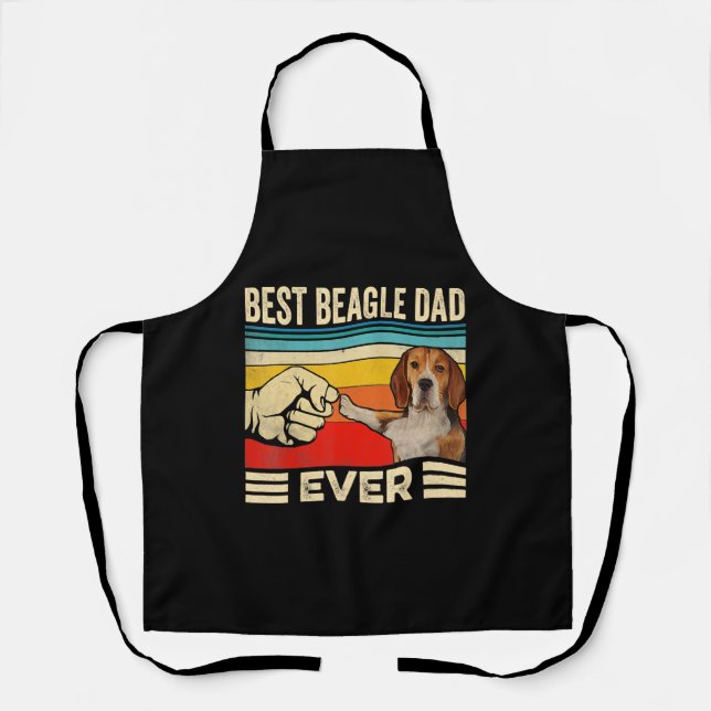 Tablier Meilleur Beagle Papa Jamais Cadeau Pour La Fête Du (Recto)