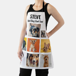 Tablier Meilleur Chien Personnalisé Papa Jamais Photo Coll