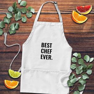 Tablier Meilleur Cuisinier Jamais Lettres Gras