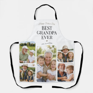 Tablier Meilleur Grand-Père Photo Montage Fête des Pères