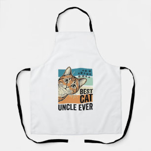Tablier Meilleur oncle de chat jamais Design vintage amate