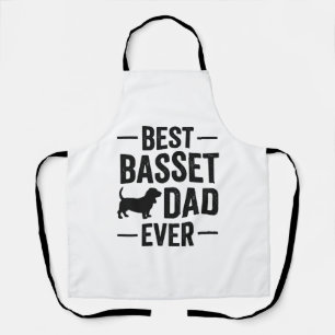Tablier Meilleur Papa Basset Ever Vintage Gravure T-Shirt 