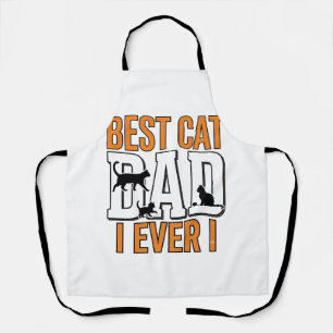 Tablier Meilleur Papa Chat du Monde Design de Chemise Vint