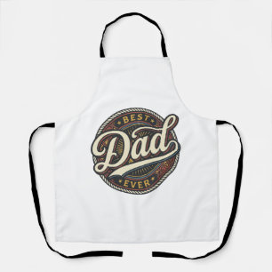 Tablier Meilleur Papa De Tous Les Temps Badge Vintage T-Sh