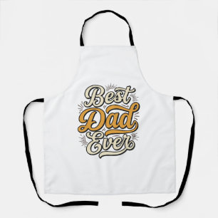 Tablier Meilleur Papa de Tous les Temps Design de T-Shirt 