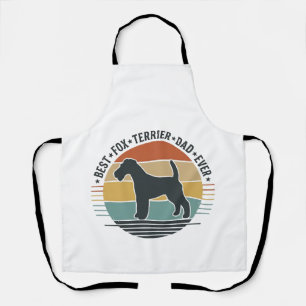 Tablier Meilleur Papa Fox Terrier Vintage T-shirt Chien_1