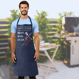 Tablier Meilleur papa Jamais BBQ Chef Grill Master