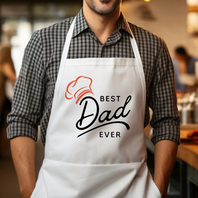 Tablier Meilleur Papa Jamais Chef Moderne Papa (Créateur téléchargé)