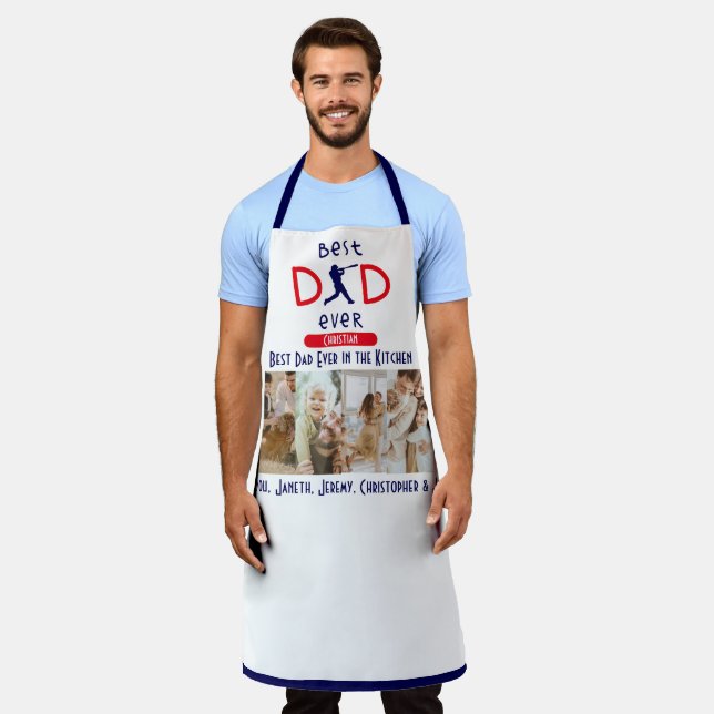 Tablier Meilleur papa jamais dans la Fête des pères barbec (Porté)