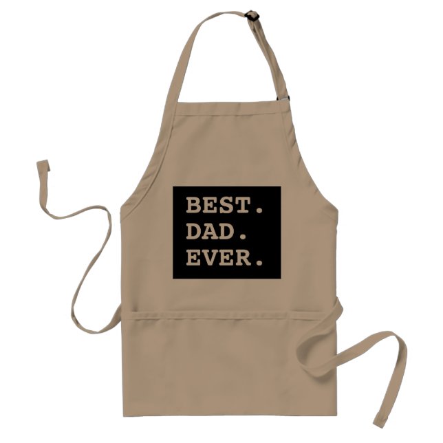 Tablier Meilleur papa jamais Typographie BBQ Apron (Devant)
