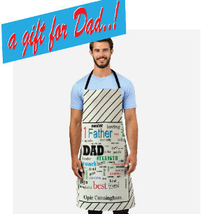 Tablier Meilleur papa Word Cloud Fabrique Epic