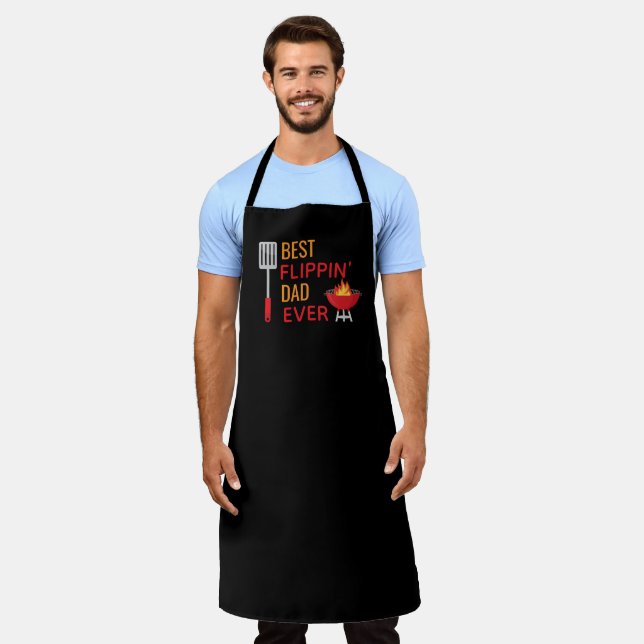 Tablier Meilleur Père Flippin Jamais Apron, Fête des pères (Porté)