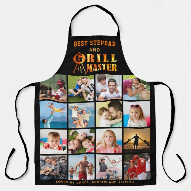 Tablier MEILLEUR STÉPDAD GRILL MASTER 16 Noms de collectio (Recto)