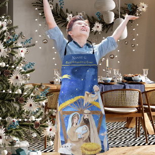 Tablier Meilleure grand-mère Nativité de Noël