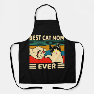 Tablier Meilleure Maman de Chat Ever Femmes Vintage Bump F