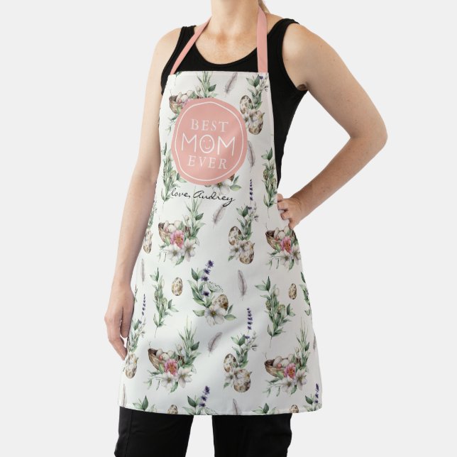 Tablier Meilleure maman Jamais Fleur Fleur Fleur Oeufs Plu (Insitu)