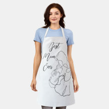 Meilleure maman toujours tendance une ligne avec e