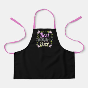 Tablier Meilleure petite fille jamais - Floral
