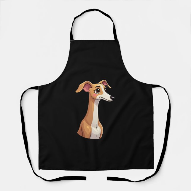 Tablier Meilleure vie avec Arabian Greyhound Long Sleeve T (Recto)
