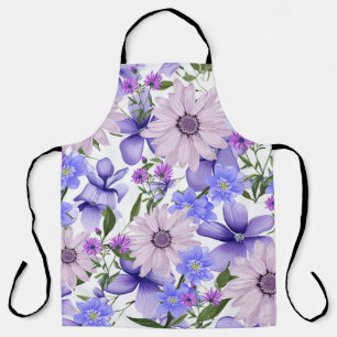Tablier Mélange Coloré Lavande Daisies Lilacs Floral Impri