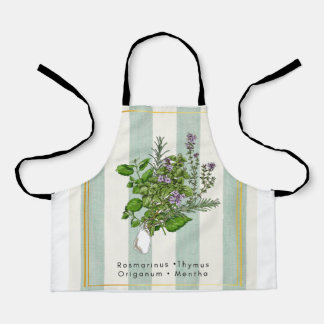 Tablier Mélange de jardin d'herbes botaniques - Art culina