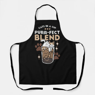 Tablier Mélange Purr-Fect : Conception de café pour le caf