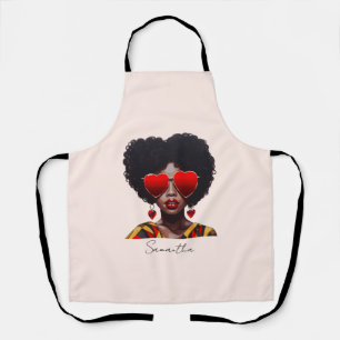 Tablier Melanin Magic : Black Queen Rocking Heart Shades