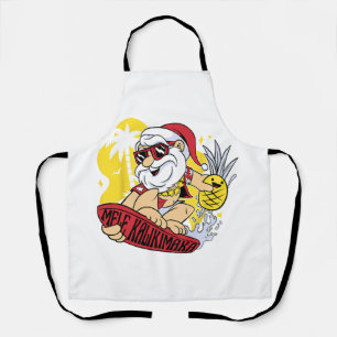 Tablier Mele Kalikimaka Père Noël Hawaii Noël En Juillet G