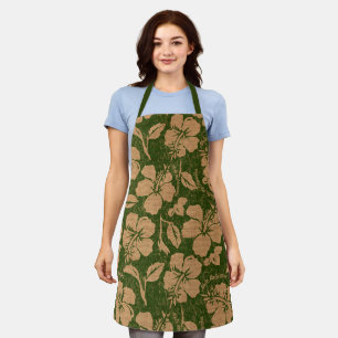 Tablier Mele Kalikimaka Vintage Pareau Hibiscus d'Hawaï