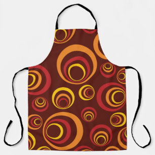 Tablier Memphis style. Rétro, poupée en arrière-plan.