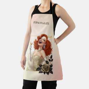 Tablier Ménagère Glamour Rétro 50 Funny Humour Sarcasique