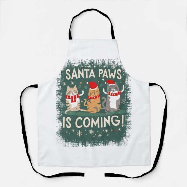 Tablier Meow y Christmas Delight : Festive Cats Collection (Recto)