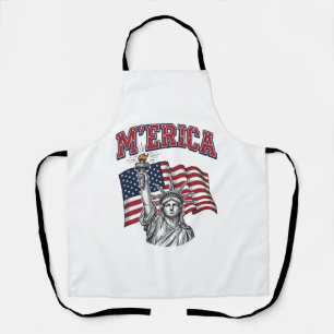 Tablier MERICA Vintage Liberté Patriotique