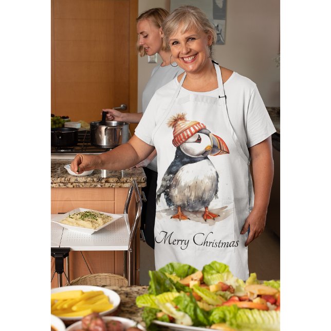 Tablier Merry Puffin, personnalisé (Créateur téléchargé)