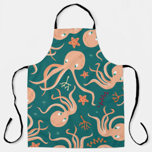 Tablier Merveilles sous-marines : Octopus Starfish Dance