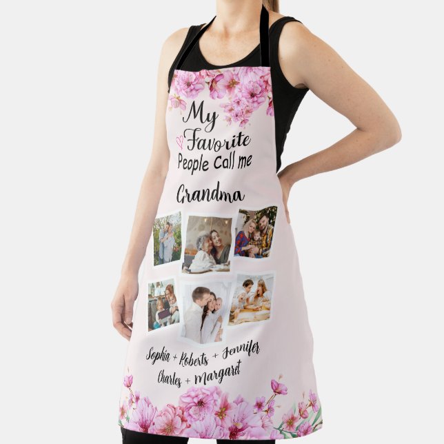 Tablier Mes gens favoris m'appellent grand-mère, noms et p (Insitu)