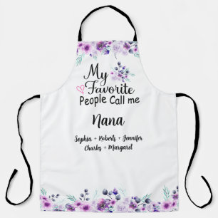 Tablier Mes Gens Préférés M'Appelent Nana Nom des petits