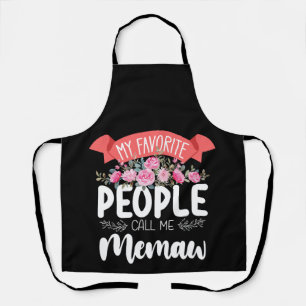 Tablier Mes personnes préférées m'appellent Memaw pour la