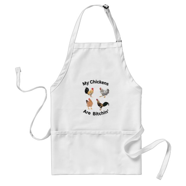 Tablier Mes poulets sont Bitchin'. drôle, humour (Devant)