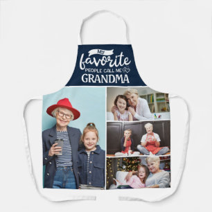 Tablier Mes préférés m'appellent 4 photos de famille