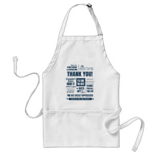 Tablier Message d'appréciation du Merci de la Marine