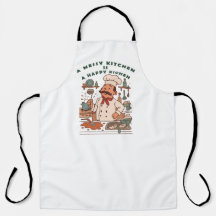 Messy Kitchen, Happy Chef Apron