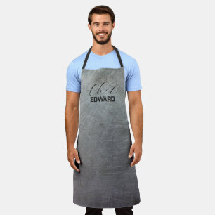 Tablier Métal écaillé Nom du chef Masculine