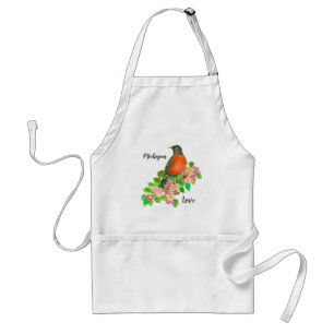 Tablier Michigan Love American Robin State Bird