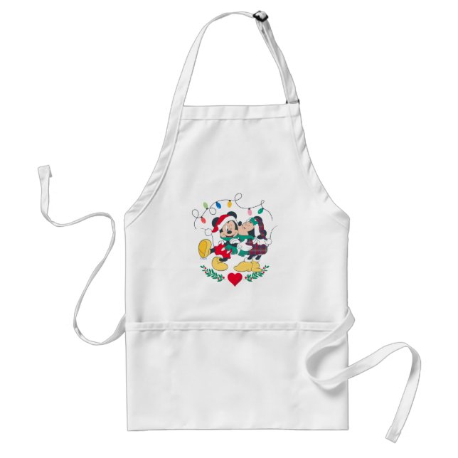 Tablier Mickey & Minnie | Baisers de vacances (Devant)