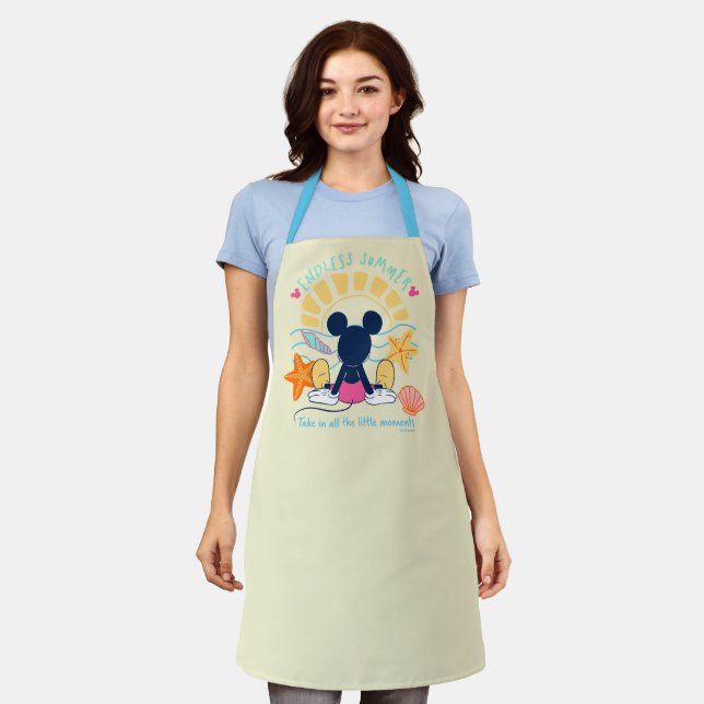 Tablier Mickey Mouse Été sans fin (Porté)
