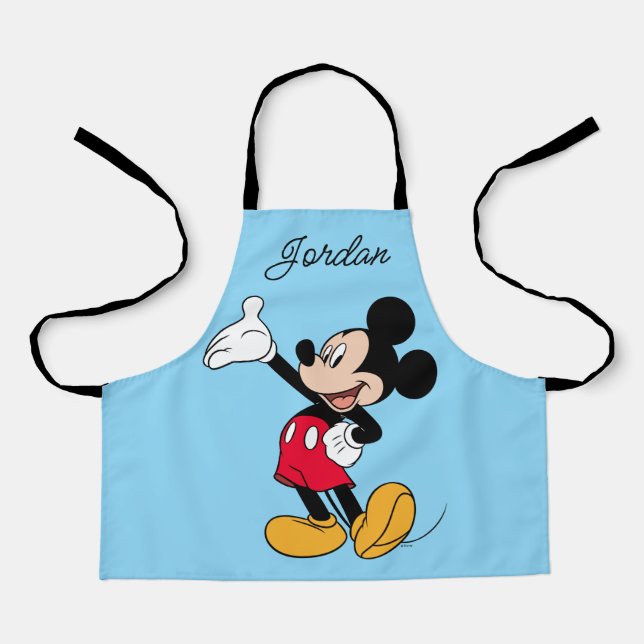 Tablier Mickey Mouse geste de la main ouverte (Recto)