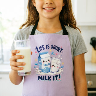 Tablier Mignon Amateur de Lait