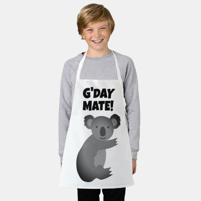 Tablier Mignon dessin de koala australien ours enfant tabl (Porté)